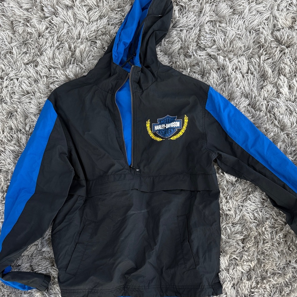 Kids Harley-Davidson Reversible Black and Blue Jacket